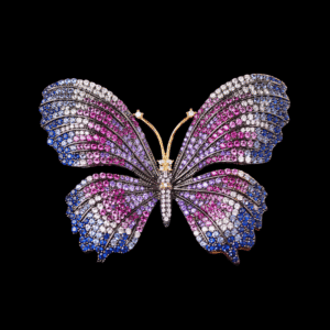 AVELIA Art Nouveau Purple Butterfly Brooch