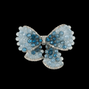 AVELIA Blue Crystal Bow Brooch
