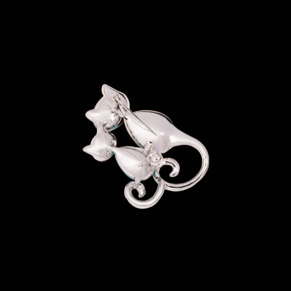 AVELIABlueCrystalCatBrooch1