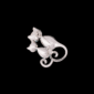 AVELIABlueCrystalCatBrooch1