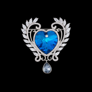 AVELIA Blue Heart Brooch