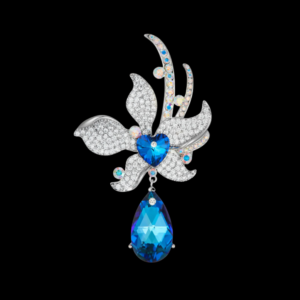 AVELIA Blue Iris Brooch