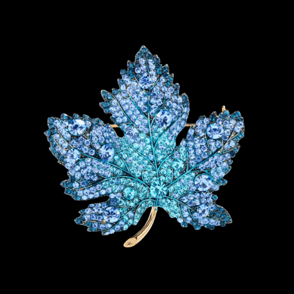 AVELIA Blue Maple Leaf Brooch