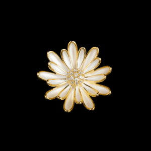 AVELIA Enamel Daisy Brooch