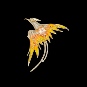 AVELIA Enamel Phoenix Brooch