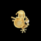 AVELIAGoldChristmasSnowmanBrooch_1