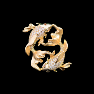 AVELIA Gold Fish Brooch