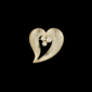 AVELIA Gold Heart Brooch