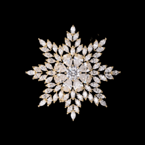 AVELIA Gold Snowflake Brooch