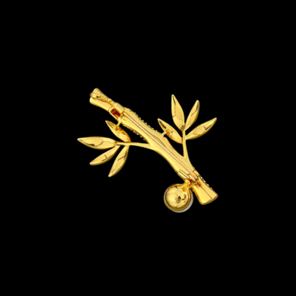 AVELIAGoldenBambooStemBrooch1