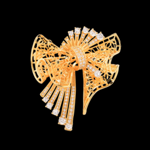 AVELIA Art Deco Bow Brooch