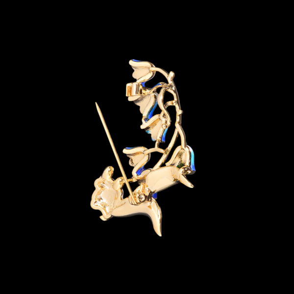 BluebellBunnyLilyoftheValleyBrooch2