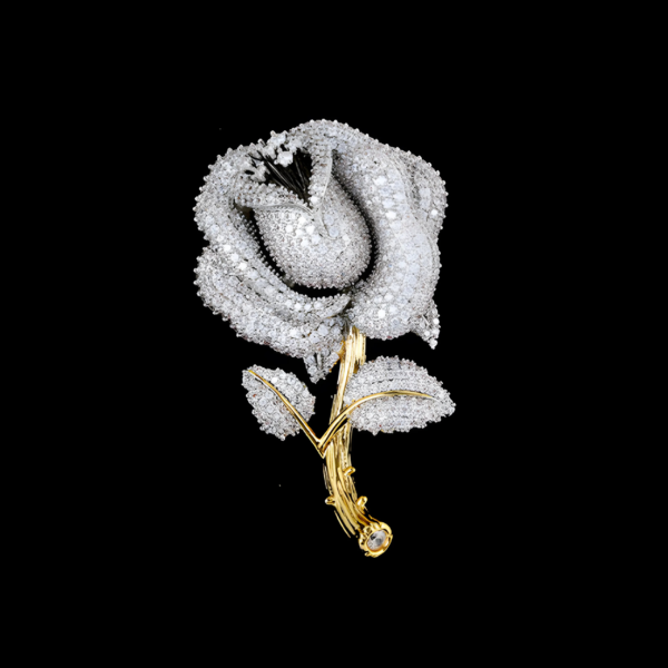 AVELIA Gold Rose Brooch